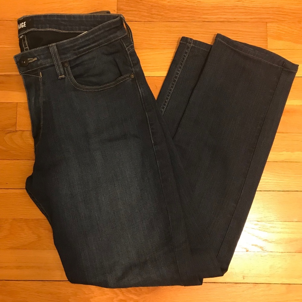 PAIGE federal slim straight 32 waist jeans